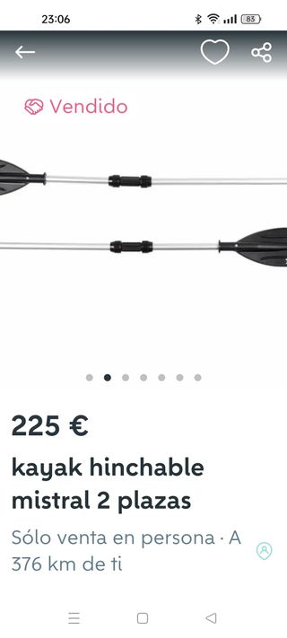 Kayak hinchable