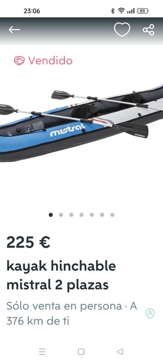 Kayak hinchable