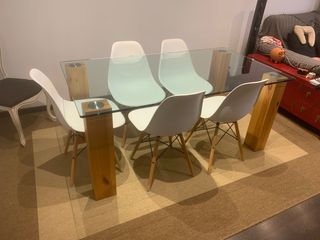 Mesa comedor mas alfombra