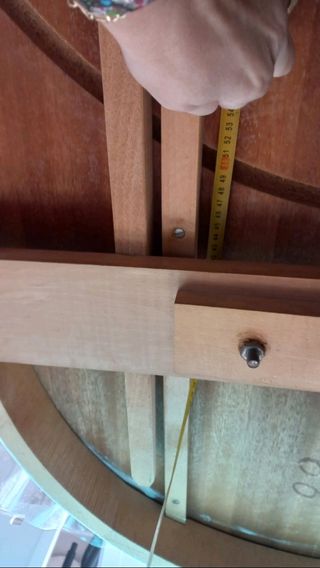 Mesa rústica lacada extensible