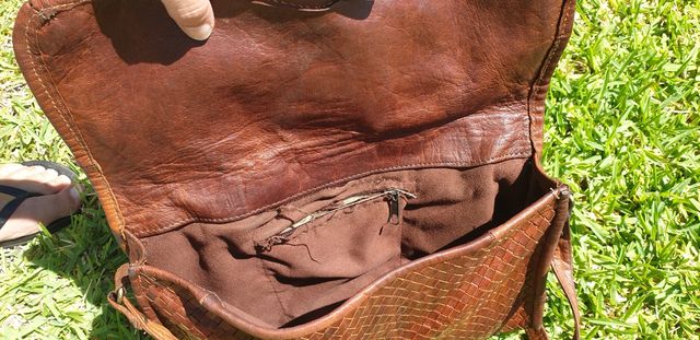 Bolso de cuero artesanal XAUEN