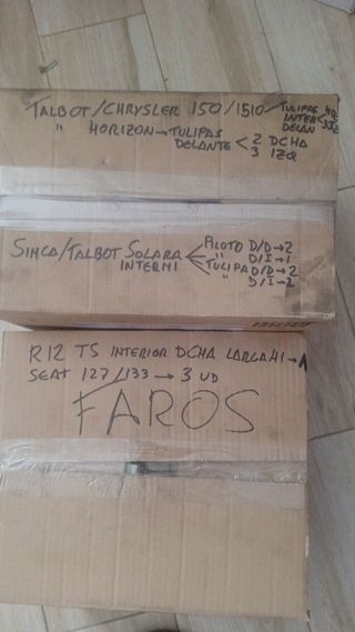 Faros, tulipas, intermitentes, pilotos...
