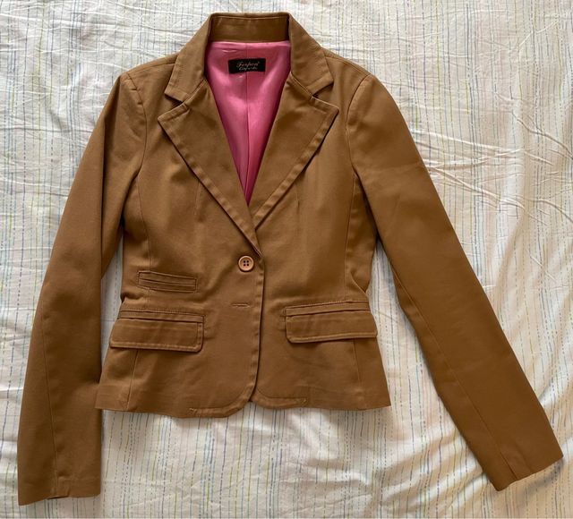 Giacca donna color cammello