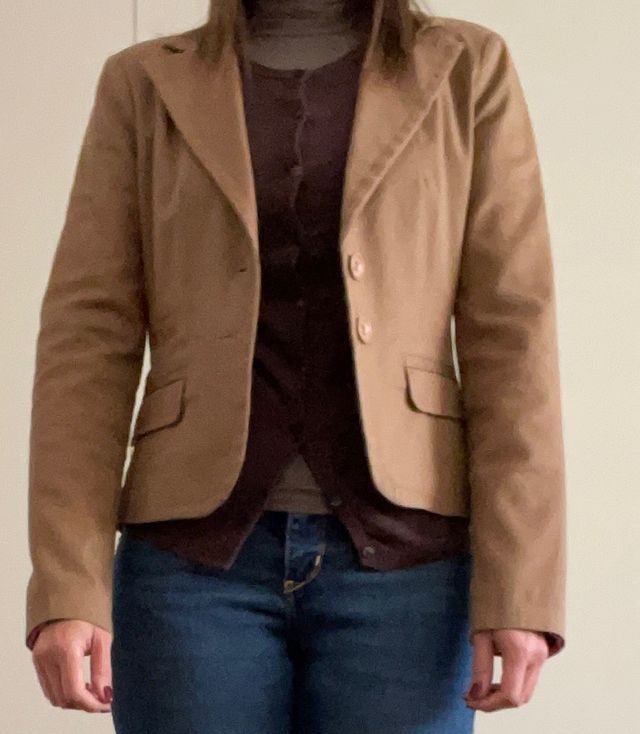 Giacca donna color cammello