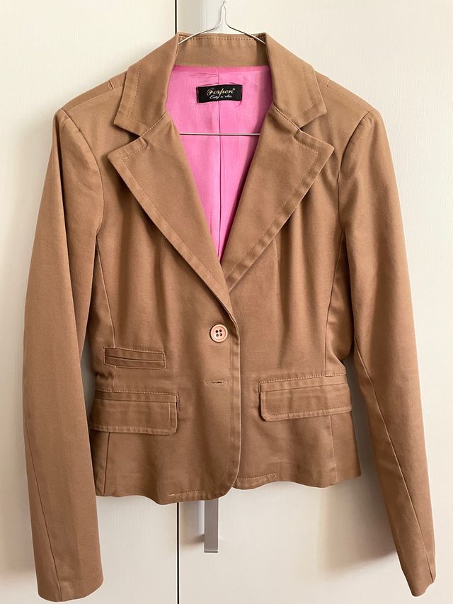 Giacca donna color cammello