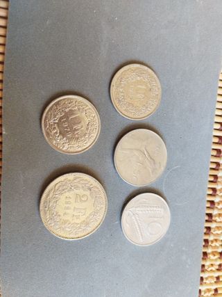 Lote de Monedas antiguas de 2 francos colecion