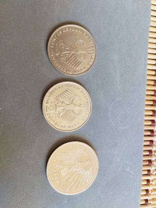 Lote de Monedas antiguas de 2 francos colecion