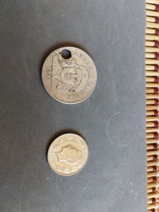 Lote de Monedas antiguas de 2 francos colecion