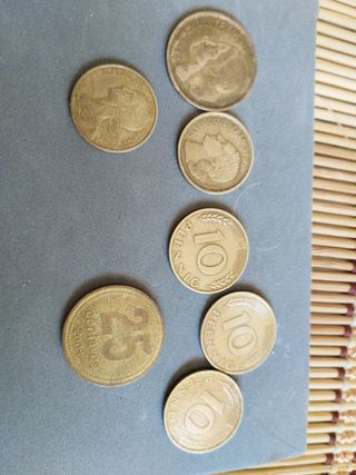 Lote de Monedas antiguas de 2 francos colecion