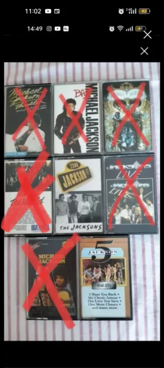 Cintas Cassette Michael Jackson  y The Jacksons