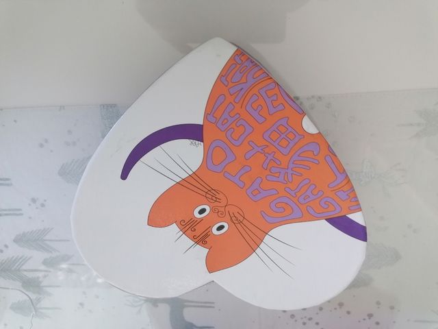 Caja corazon Gato (a loja do prego gato)