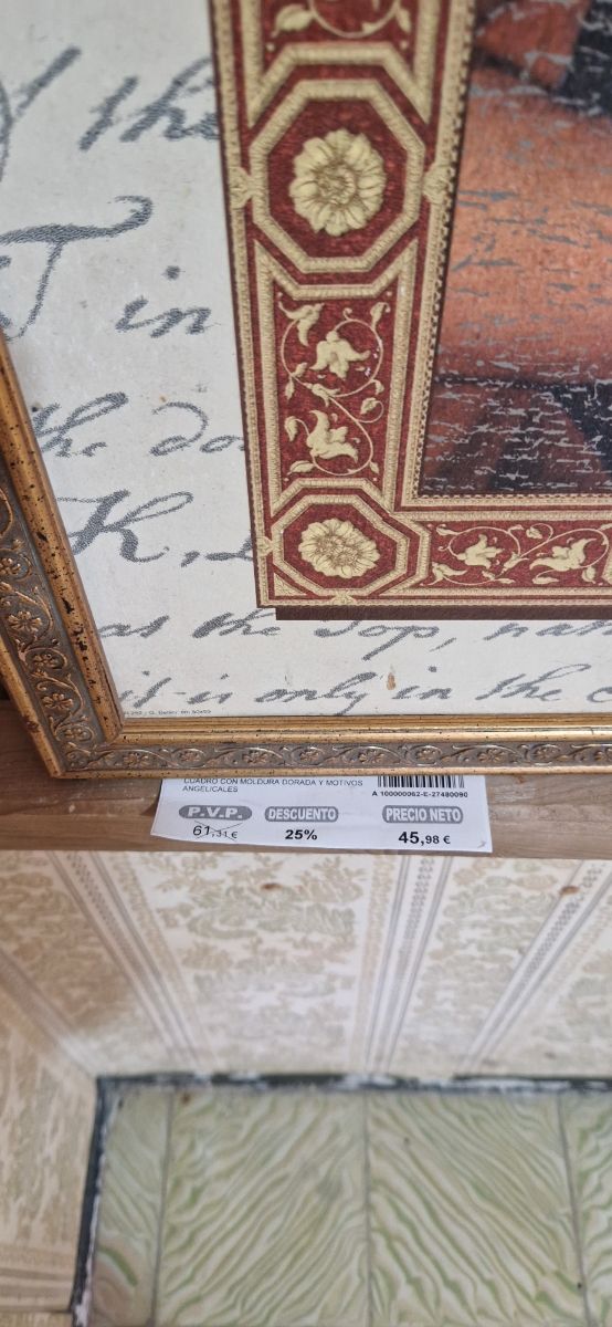 Cuadro madera motivos angelicales