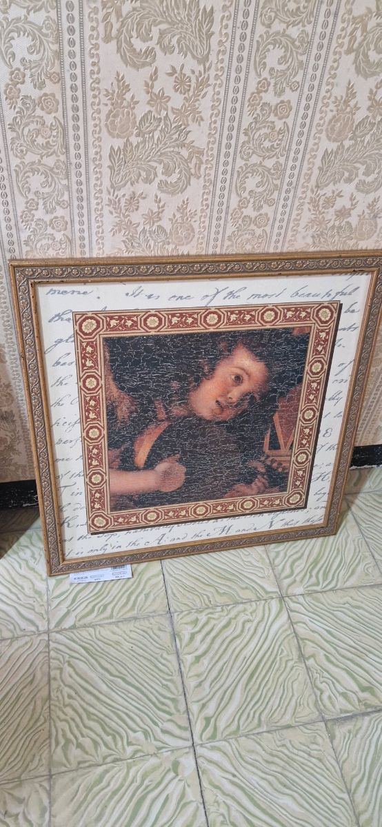 Cuadro madera motivos angelicales