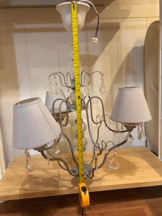 Lampara araña hierro