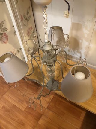 Lampara araña hierro