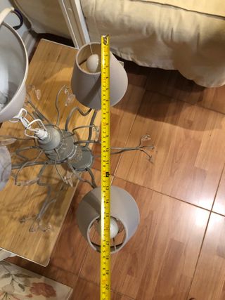 Lampara araña hierro