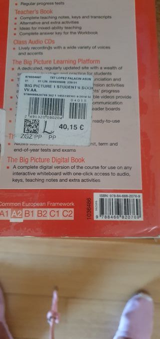 libros ingles A2 y B1 sistema francés