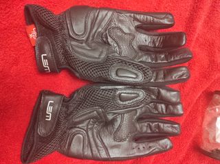 Guantes de moto de piel
