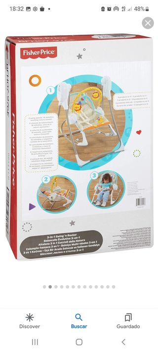 Fisher Price - columpio Hamaca 3 en 1