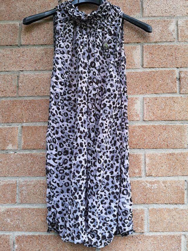 Top maculato schiena scoperta Gaudì nuova