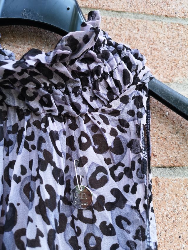 Top maculato schiena scoperta Gaudì nuova