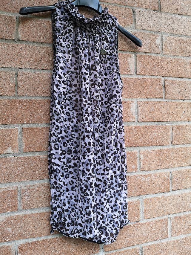 Top maculato schiena scoperta Gaudì nuova