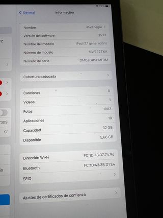 iPad 11 pulgadas 32gb gris espacial