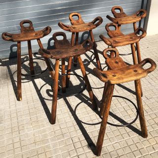 Taburetes vintage Marbella Sergio Rodriguez 1970