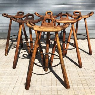 Taburetes vintage Marbella Sergio Rodriguez 1970