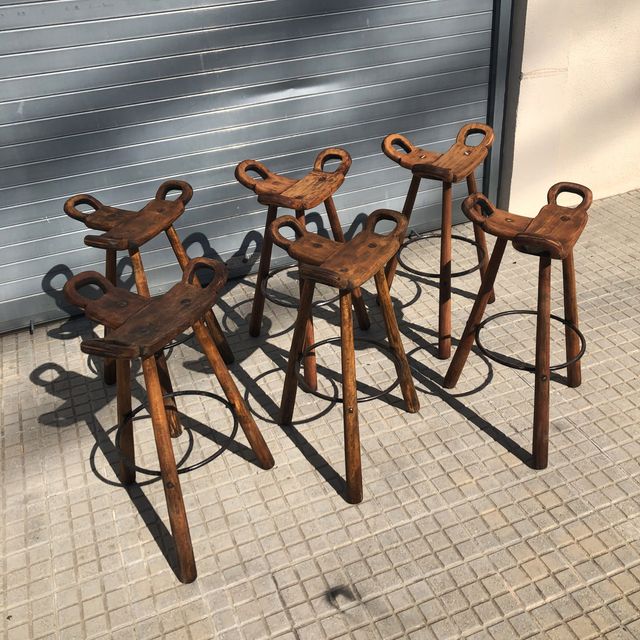 Taburetes vintage Marbella Sergio Rodriguez 1970