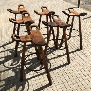 Taburetes vintage Marbella Sergio Rodriguez 1970