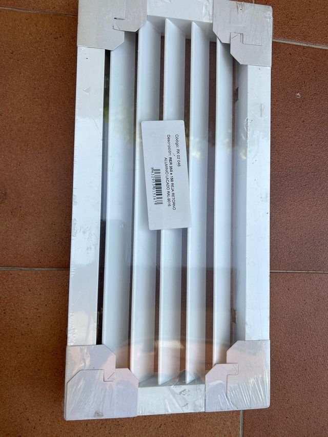 Rejilla aluminio nueva a estrenar