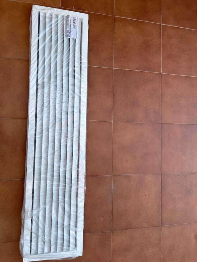 Rejilla aluminio blanco