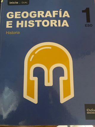 Libro de Geografía e Historia 1 eso Oxford.