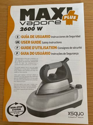 Centro de planchado. sin estrenar