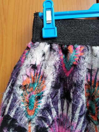 Falda corta multicolor 