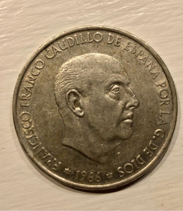moneta spagna 100 pesetas 1966