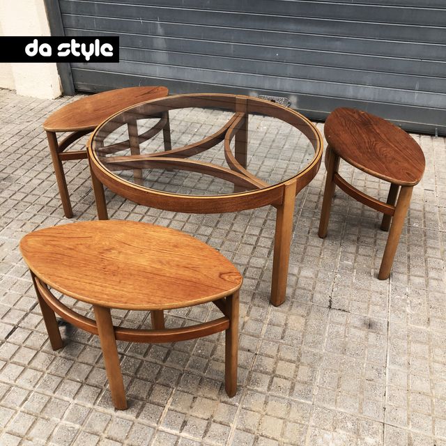 Mesa nido Diseño vintage Nathan UK 1960