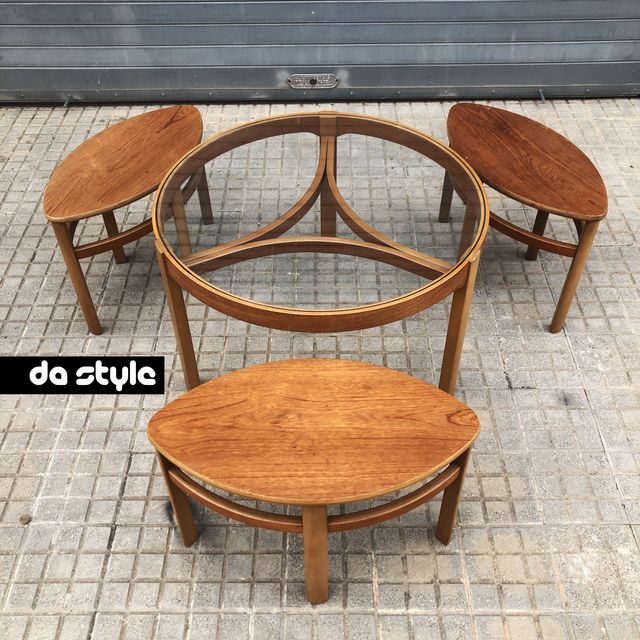 Mesa nido Diseño vintage Nathan UK 1960