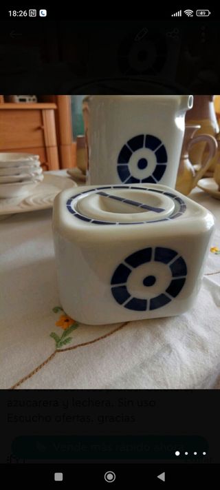 Juego café Sargadelos+Bandeja aperitivos