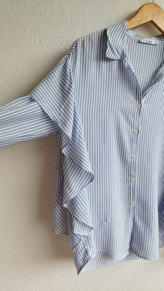 Camisa de rayas ancha talla S