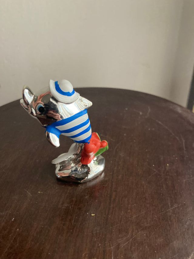 statuina delfino argento
