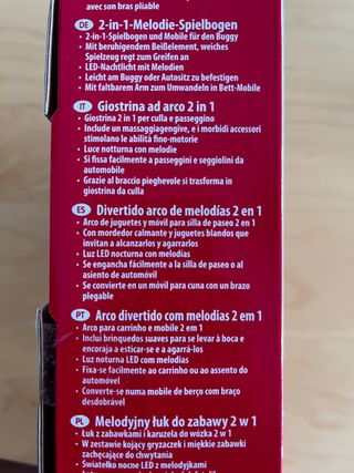 arco de juegos para hamaca o carrito