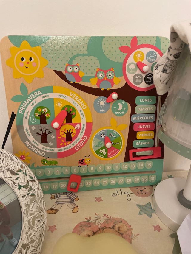 calendario de madera