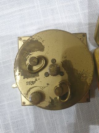 Orologio da tavolo ottone vintage 