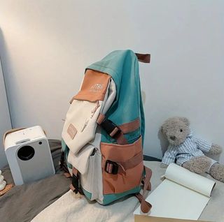 Mochila Escolar Bloques de Colores