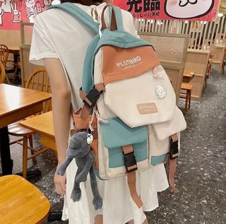 Mochila Escolar Bloques de Colores