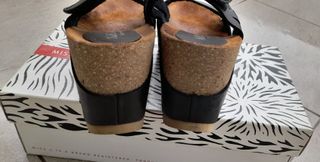 Sandalias negras plataforma comoda