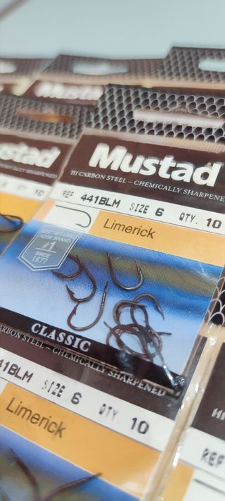 ANZUELOS X12 Nº6 MUSTAD LIMERICK CLASSIC.
