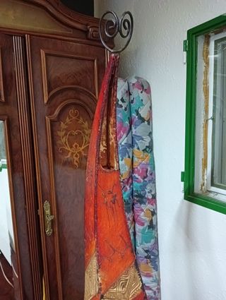 Lampara marroquí forja y piel